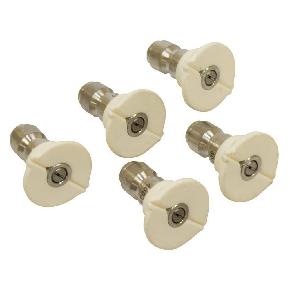 Stens 758-992 Pressure Washer Nozzle Shop Pack 40 Degree  Size 5.5  White