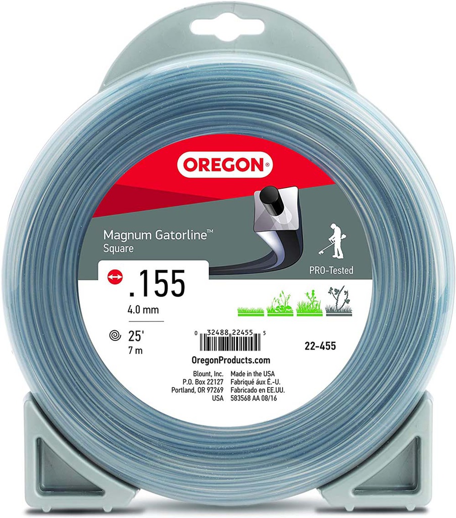 Oregon GATORLINE MAGNUM SQUARE .155 1 22-455 Genuine lawn trimmer