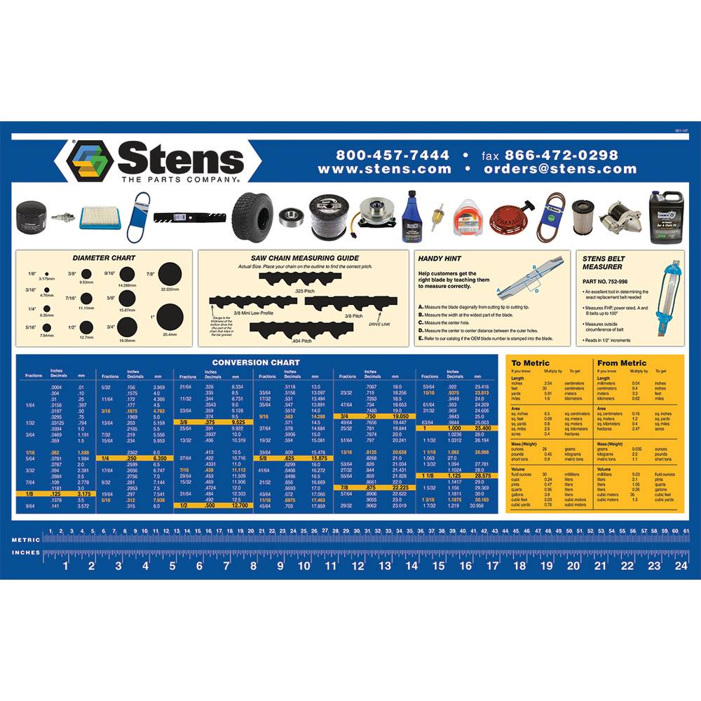 Stens  051-147   
 Stens Counter Mat