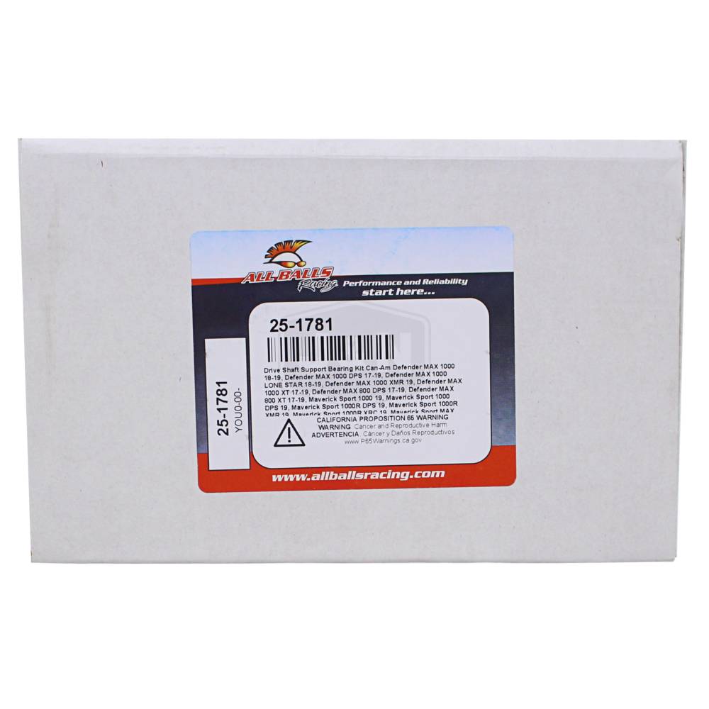 Stens  25-1781   
 All Balls Racing Center Support Bearing Kit