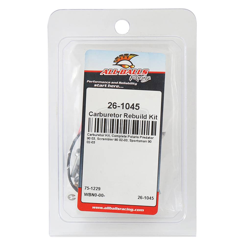 Stens  26-1045   
 All Balls Racing Carburetor Rebuild Kit
