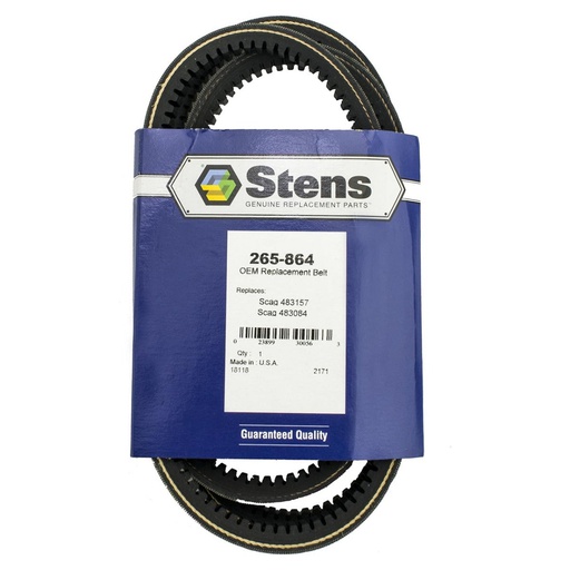 [ST-265-864] Stens 265-864 OEM Replacement Belt Scag 483084 483157 STC STWC and SMWC