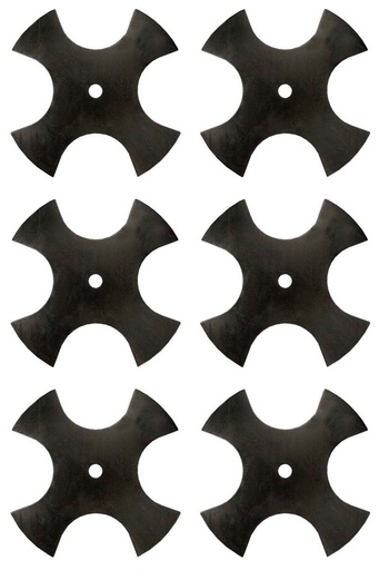 [ST-375-485-6] 6 Pack of Stens 375-485 Star Edger Blade Lesco 050569 Trail Mate OEM Replacement