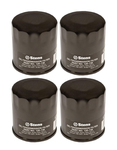 [ST-120-738-4] 4 Pack of Stens 120-738 Transmission Filter Exmark 109-3321 Toro 109-3321