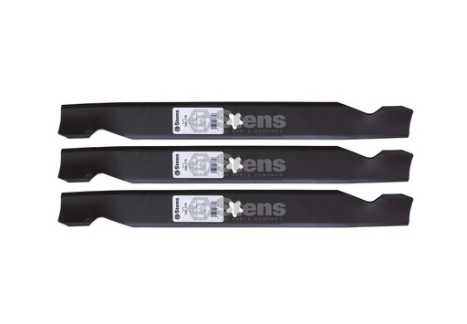 [ST-340-178-3] 3 Pack of Stens 340-278 Lawnmower Notched Medium-Lift Blade 532127843 340-278