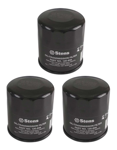 [ST-120-634-3] 3 Pk of Stens 120-634 Oil Filter 531307388 2701908 607454 054-067 058-025 36262