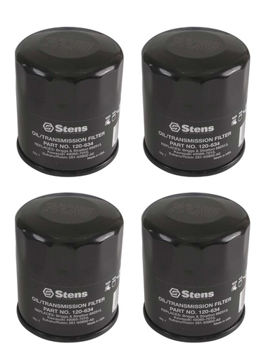 [ST-120-634-4] 4 Pk of Stens 120-634 Oil Filter 531307388 2701908 607454 054-067 058-025 36262