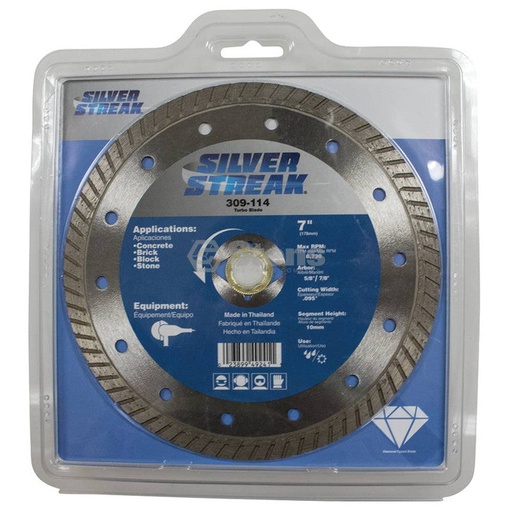 [ST-309-114] Stens 309-114 Silver Streak Turbo Blade Diamond Cut-Off Saw For angle grinders