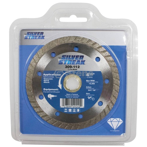 [ST-309-112] Stens 309-112 Silver Streak Turbo Blade Cut-Off Saw For angle grinders