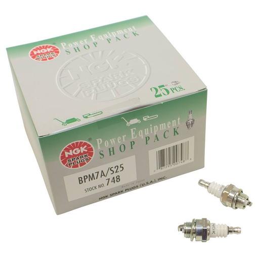 [ST-130-169] Stens 130-169 NGK Spark Plug Shop Pack Husqvarna 503235011 NGK 748 BPM7A S25