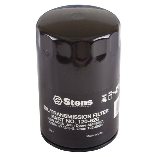 [ST-120-626] Stens 120-626 Oil Filter John Deere AM34770 AM39687 HE1220323 HE1220445
