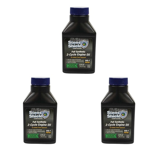 [ST-770-260-0.13] 3 pk of Stens 770-260 770-264 Shield 2-Cycle Engine Oil 770-101770-128
