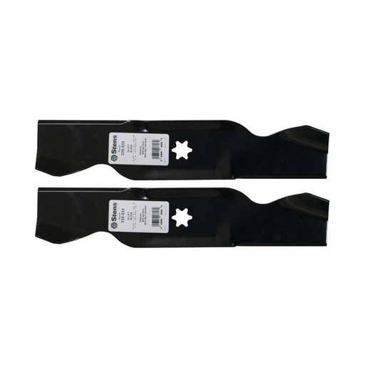 [ST-335-533-2] 2 PK Stens 335-533 Hi-Lift Blade Fits MTD  Troy-Bilt 742-0543 753-0571