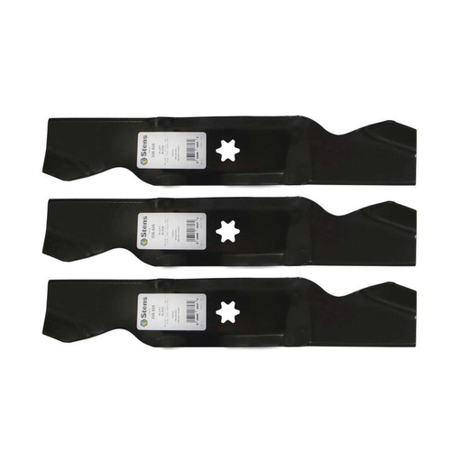 [ST-335-525-3] 3 PK Stens 335-525 Hi-Lift Blade Fits MTD  Troy-Bilt 742-0542 753-0571