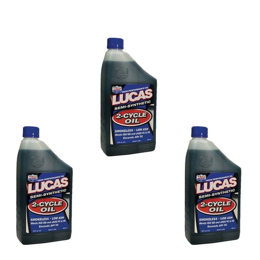 [ST-051-533-0.5] 3 PK Stens 051-533 Lucas Oil 2-Cycle Oil Lucas Oil 10110 snowmobiles