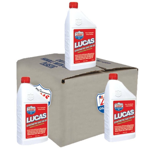 [ST-051-513] 6 Pack of Stens 051-513 Lucas Oil Synthetic Motor Oil 10082 SAE 5W-20