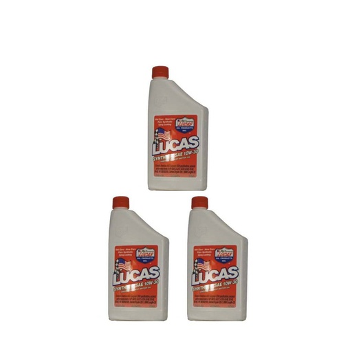 [ST-051-551-0.5] 3 Pack of Stens 051-551 Lucas Oil Synthetic Motor Oil 10050 SAE 10W-30