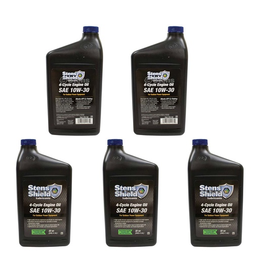 [ST-770-132-0.42] 5 PK Stens 770-132 Shield 4-Cycle Engine Oil SAE 10W-30 770-130 770-133