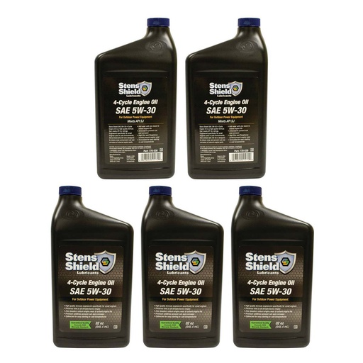 [ST-770-530-0.42] 5 PK Stens 770-530 Shield 4-Cycle Engine Oil Fits Briggs &amp; Stratton 100074 SAE