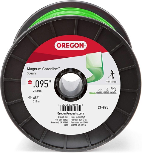 [OEP-21-895] Oregon GATORLINE SQUARE .095 3LB SPOO 21-895 Genuine lawn trimmer