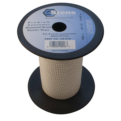 [ST-145-616] Stens 145-616 Diamond Braid Starter Rope 100 Heavy-duty rope