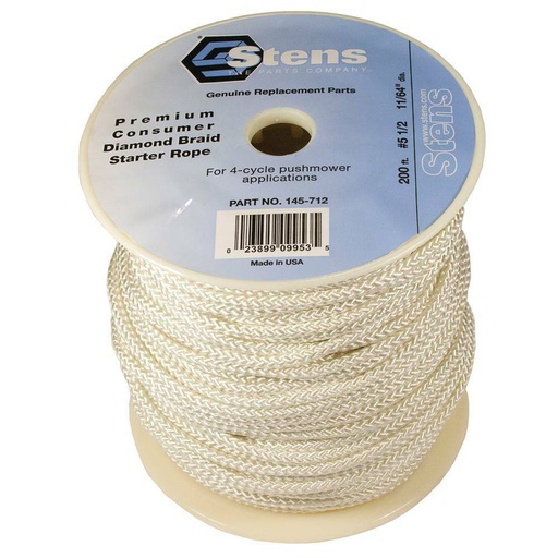 [ST-145-712] Stens 145-712 Diamond Braid Starter Rope 200 Heavy-duty rope