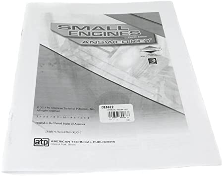 [BS-CE8022] Briggs &amp; Stratton Genuine CE8022 WORKBOOK ANSWER KEY Replacement Part
