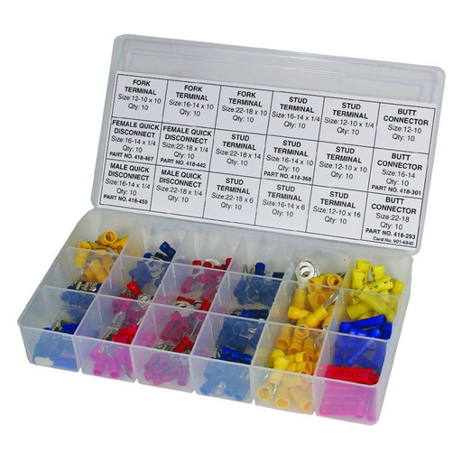 [ST-415-364] Stens 415-364 Electrical Terminals Kit  Includes 180 pieces  Lawnmower