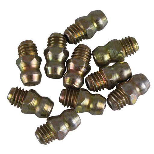 [ST-416-333] Stens 416-333 Metric Grease Fitting Package of 10  6 x 1 mm straight length