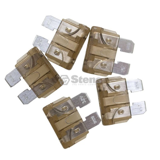 [ST-425-571] Stens 425-571 ATC Fuse Package of 5 Amps 7.500  Color Black  Type ATC