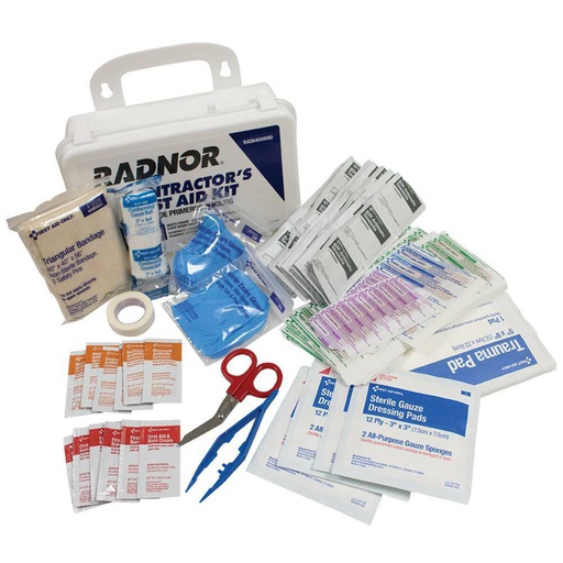 [ST-751-499] Stens 751-499 First Aid Kit 4 nitrile exam gloves 1 gauze roll 1 trauma pad