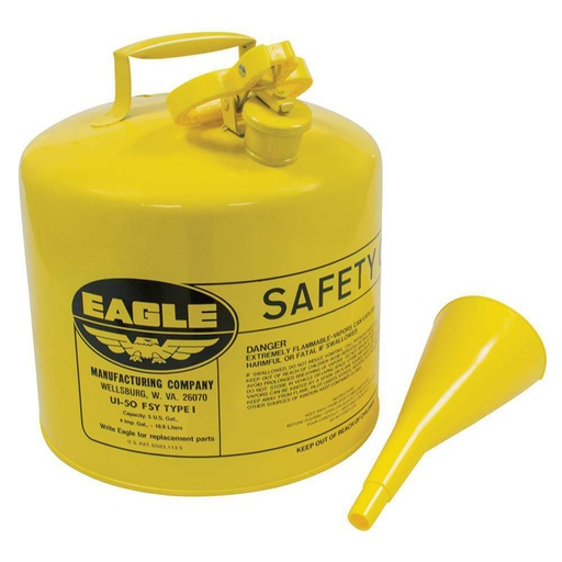 [ST-765-200] Stens 765-200 Eagle Metal Safety Diesel Can Eagle 5 Gallon With Funnel