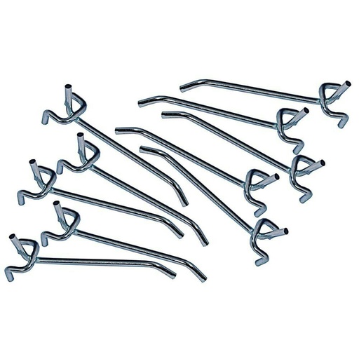 [ST-785-027] Stens 785-027  4 inch Pegboard Hook Package of 10  Fits 1/4 inch  larger