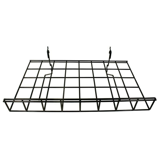 [ST-785-901] Stens 785-901 Straight Shelf With Lip For slat wall display Black  24 inch