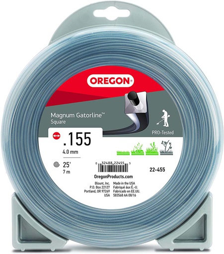 [OEP-22-455] Oregon GATORLINE MAGNUM SQUARE .155 1 22-455 Genuine lawn trimmer