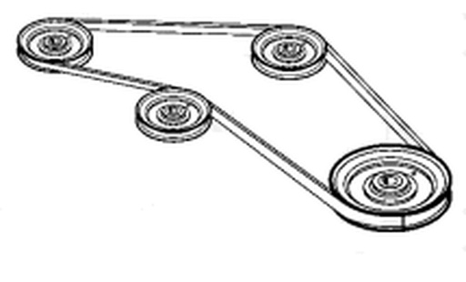 [BS-1687416YP] Briggs &amp; Stratton Genuine 1687416YP PULLEY BELT KIT 44 Replacement Part