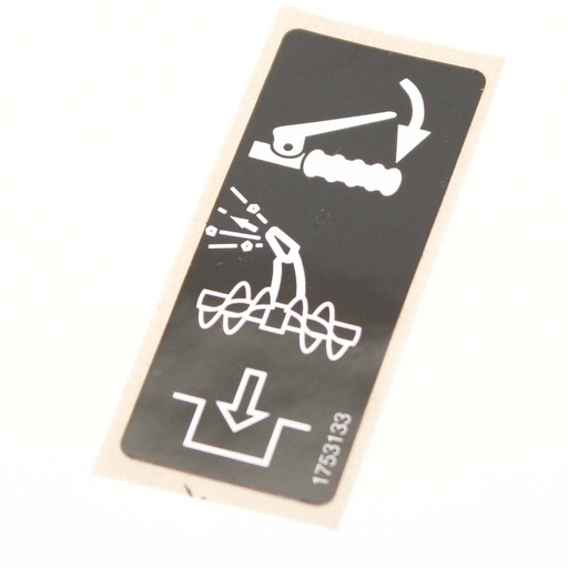 [BS-1753133YP] Briggs &amp; Stratton Genuine 1753133YP DECAL AUGER Replacement Part